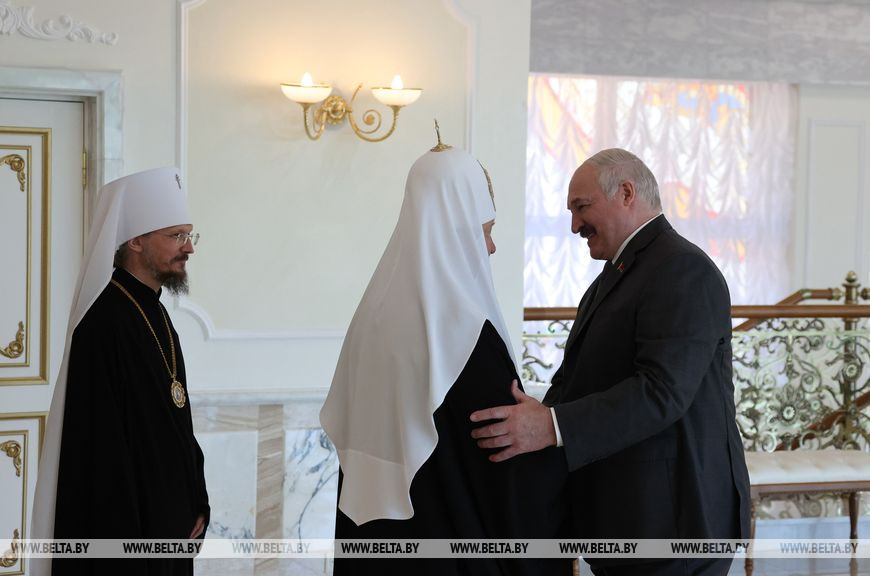 Александр Лукашенко на встрече с Патриархом Кириллом: правда на нашей стороне, мы выдержим любое давление
