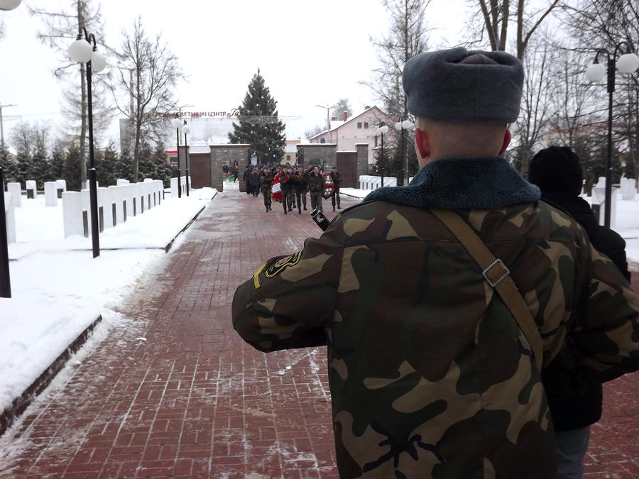 Праздничный митинг прошел в Городке по случаю 75-летия освобождения района от немецко-фашистских захватчиков
