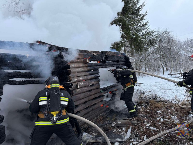 В Докшицком районе на месте пожара обнаружен труп мужчины