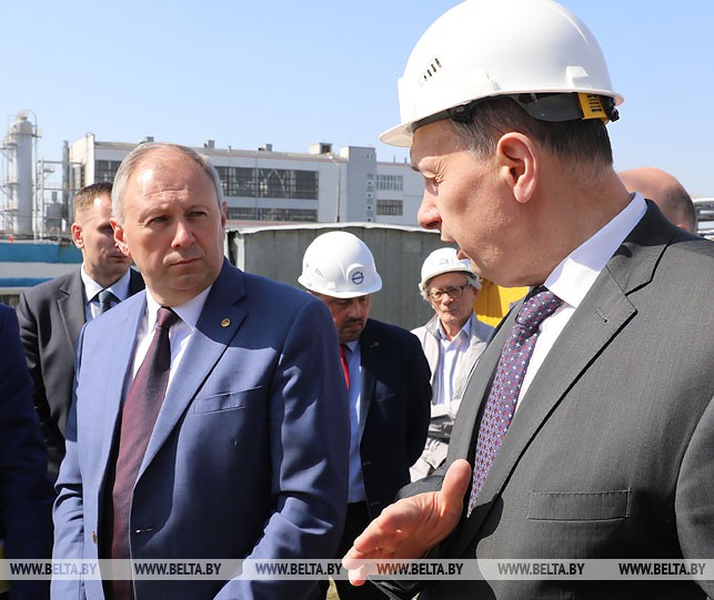 Премьер-министр Беларуси Сергей Румас посетил ОАО "Нафтан" в Новополоцке