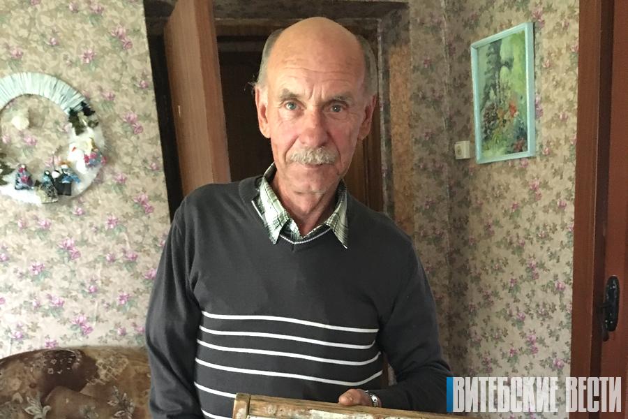 Парализованный житель Дубровенского района на протяжении полувека ежедневно пишет картины 