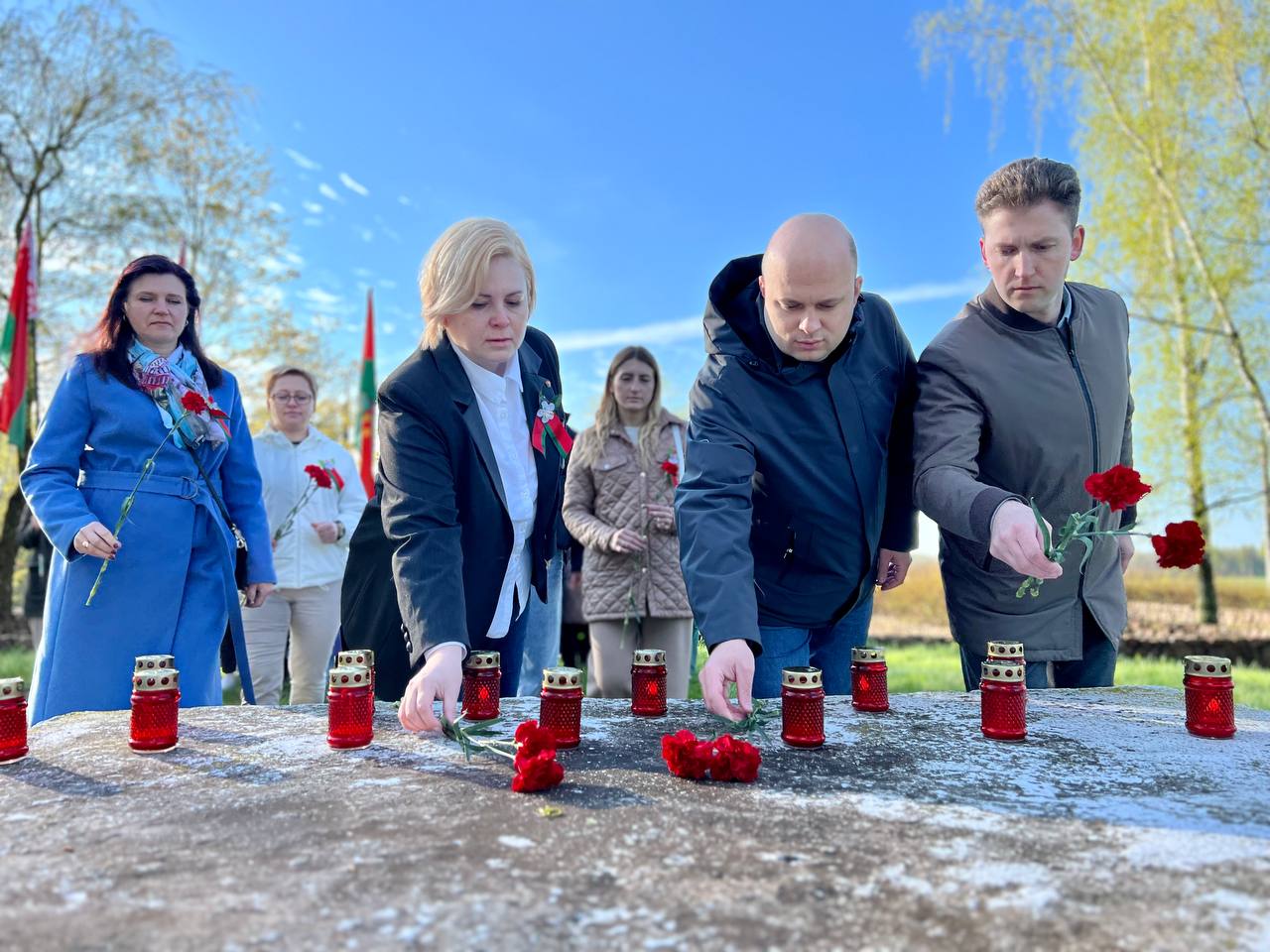 ФОТОФАКТ: Сегодня в Витебске стартовал областной патриотический марафон «Автопоезд памяти» 