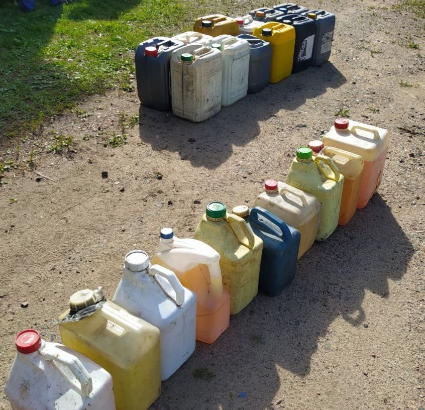 Милиция изъяла у жителя Городокского района 240 литров окрашенного топлива