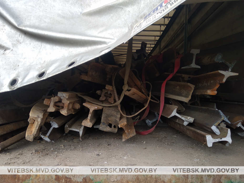 Под Оршей задержали крупную партию нелегального металлолома