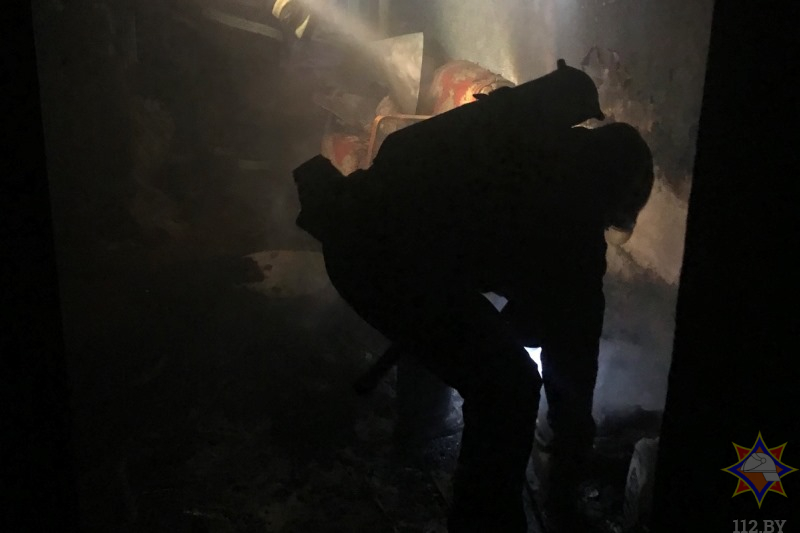 На пожаре в Витебске погиб пенсионер