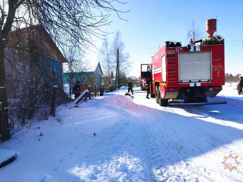 В Чашникском районе на пожаре погиб мужчина