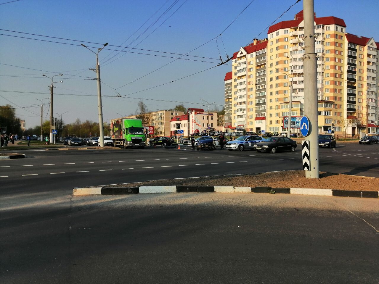 В Витебске произошла авария с участием такси, пострадала пассажирка