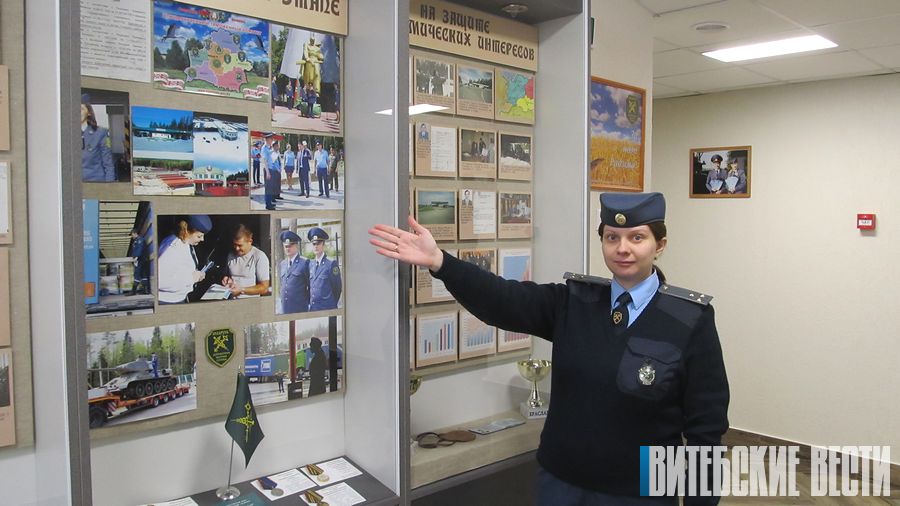 В пункте пропуска «Урбаны» создана экспозиция, повествующая о создании таможенной службы в Браславском районе