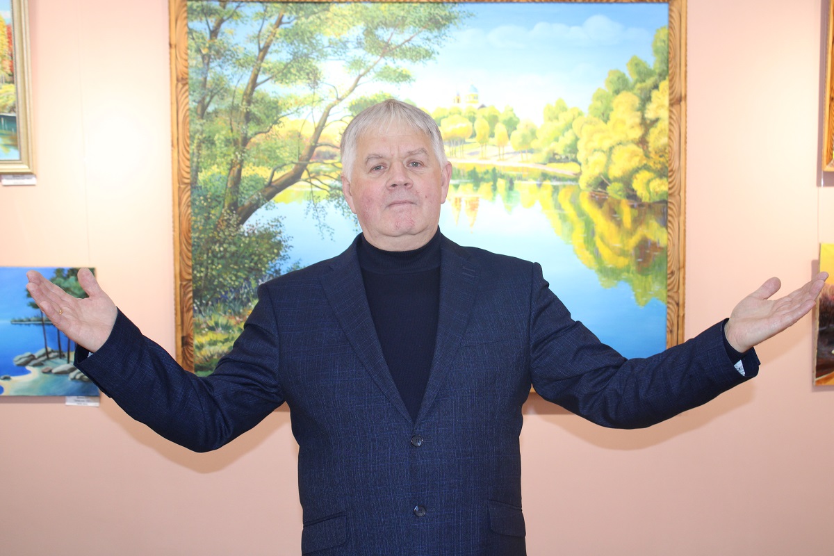 Выстава мастака Вячаслава Дружкiна праходзіць у Шуміліне