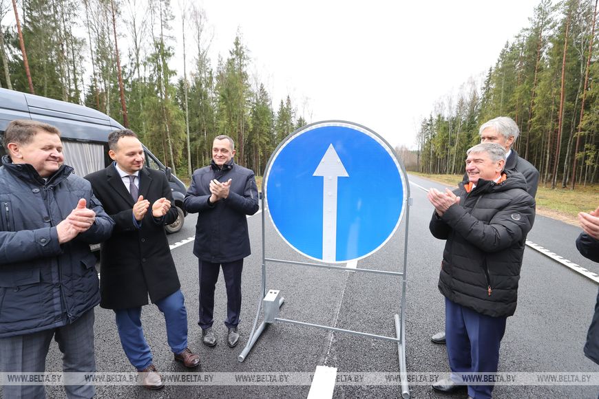 Участок трассы Р46 после реконструкции открыли в Полоцком районе