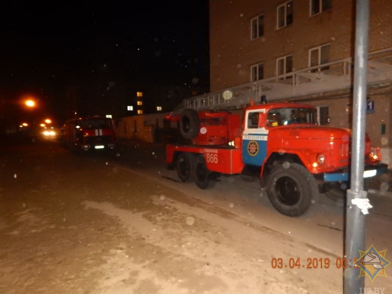 Пожар в общежитии Новополоцка: эвакуировано 286 человек