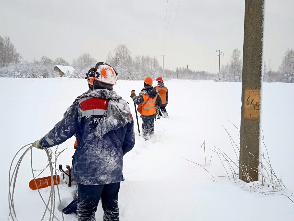 В Витебской области восстановлено электроснабжение более чем в 260 населенных пунктах