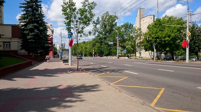 В Витебске запретили остановку и стоянку авто по проспекту Фрунзе