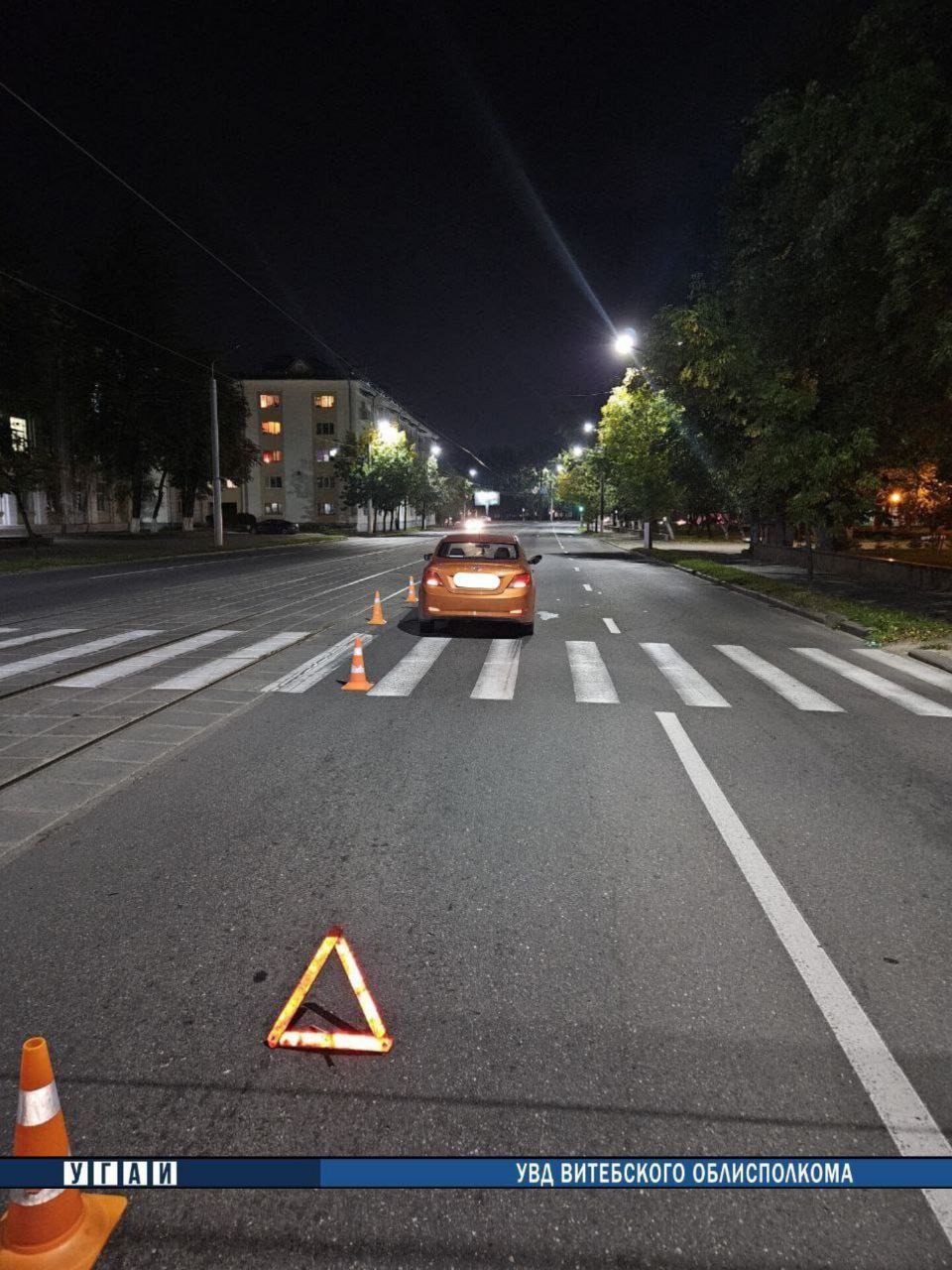 ДТП на нерегулируемом пешеходном переходе в Витебске: пострадал пешеход