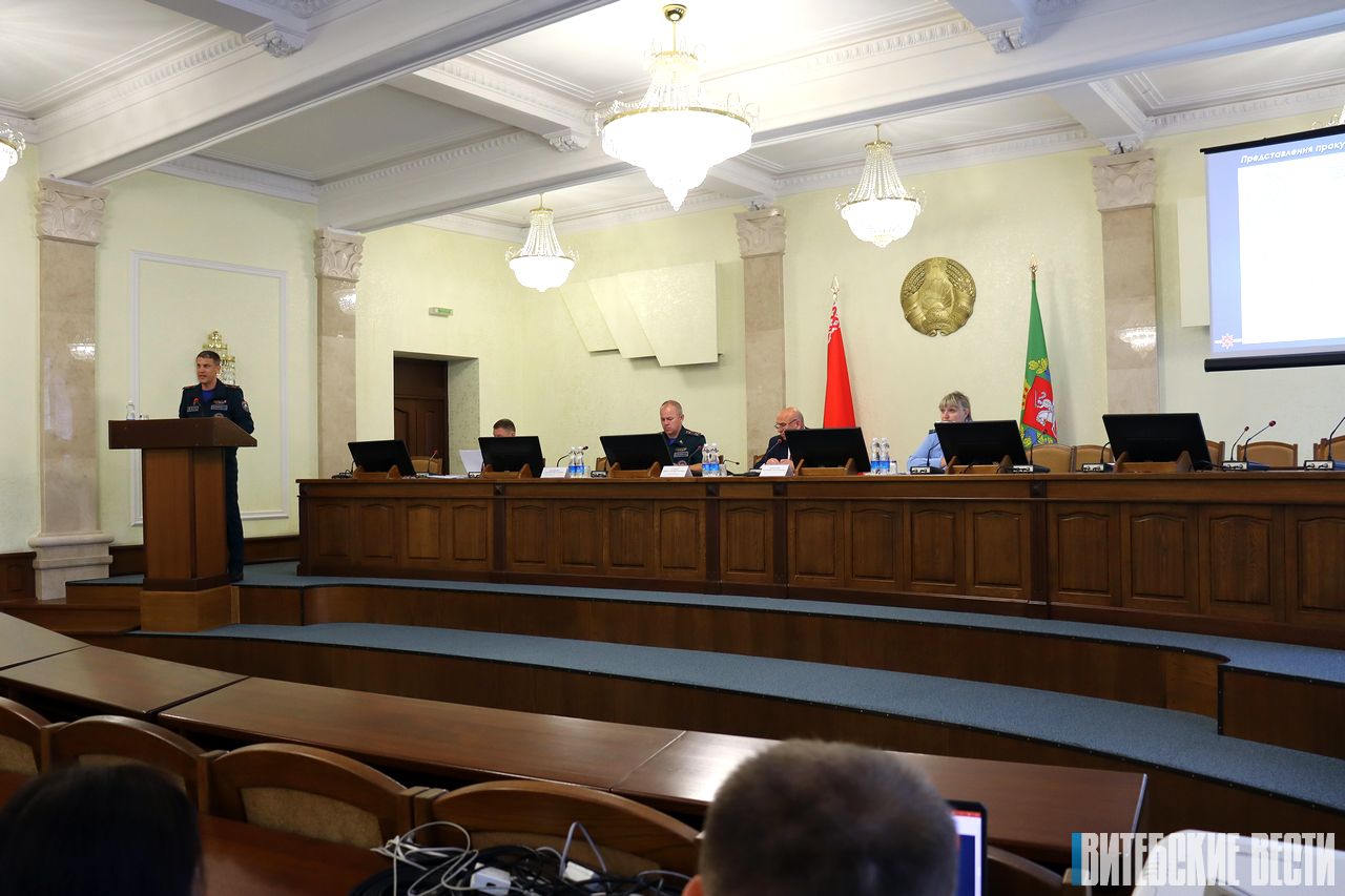 Заседание комиссии по предупреждению гибели людей от внешних причин прошло в Витебском облисполкоме