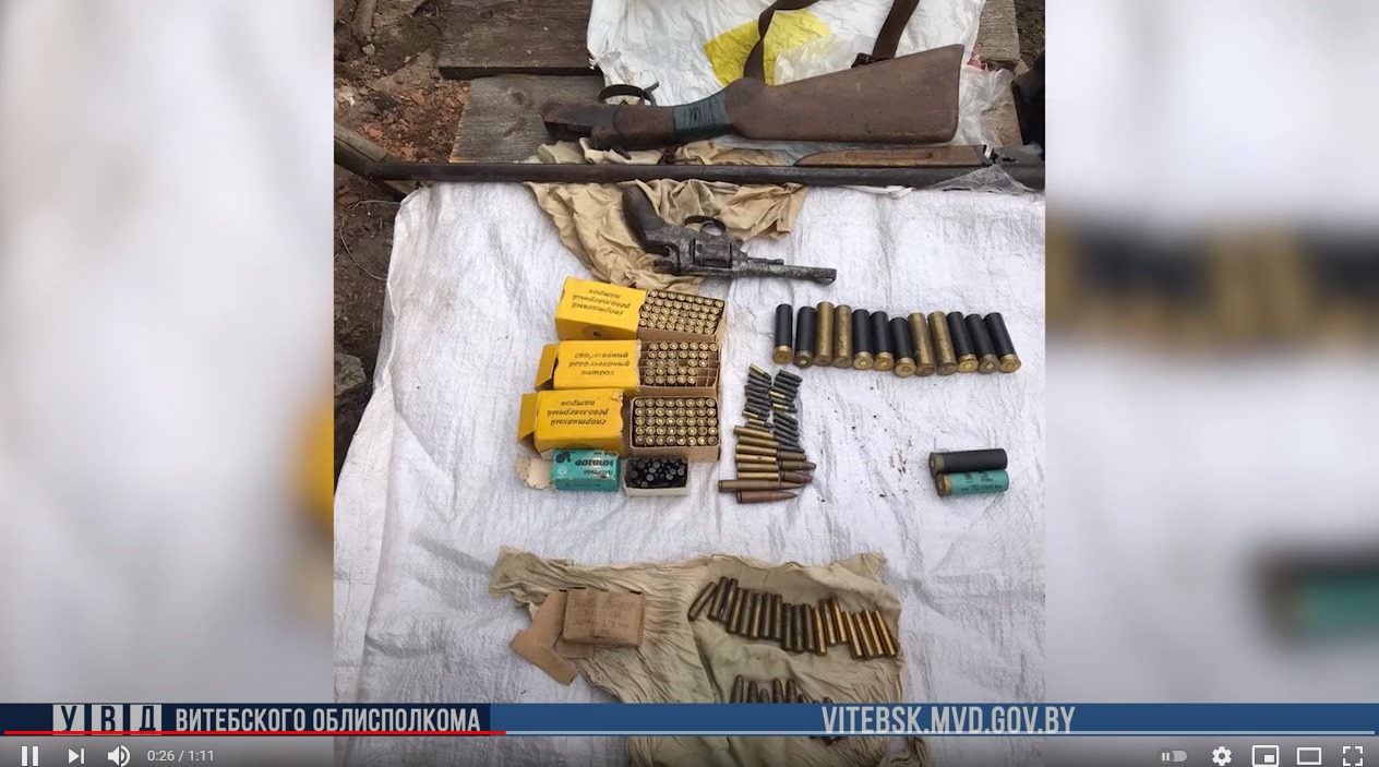 Арсеналы оружия и боеприпасов изъяли у двух жителей Витебской области