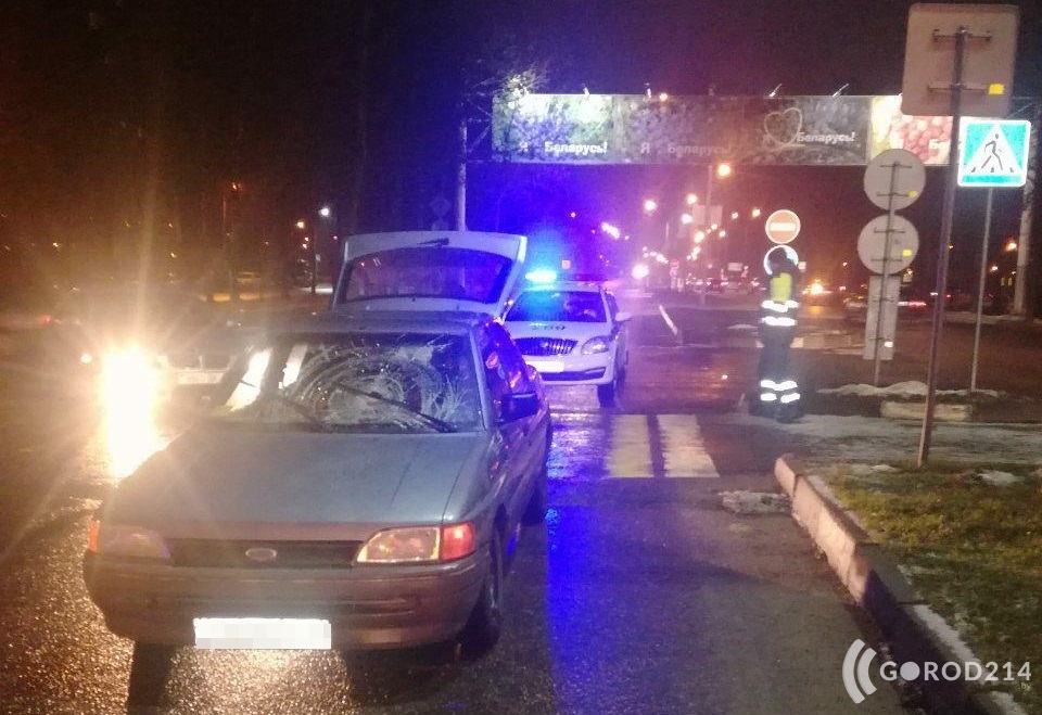 ДТП в Новополоцке: легковушка сбила женщину на пешеходном переходе