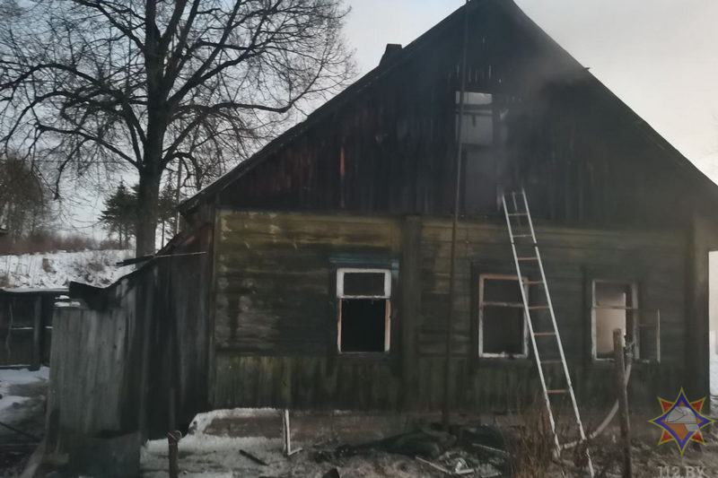 На пожаре в Городке погиб пенсионер