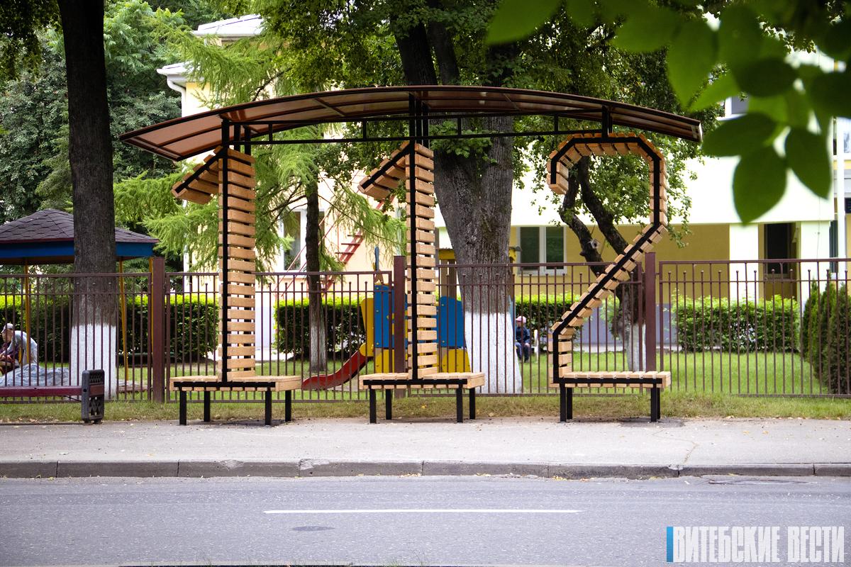В Витебске появилась первая остановка общественного транспорта от МЧС