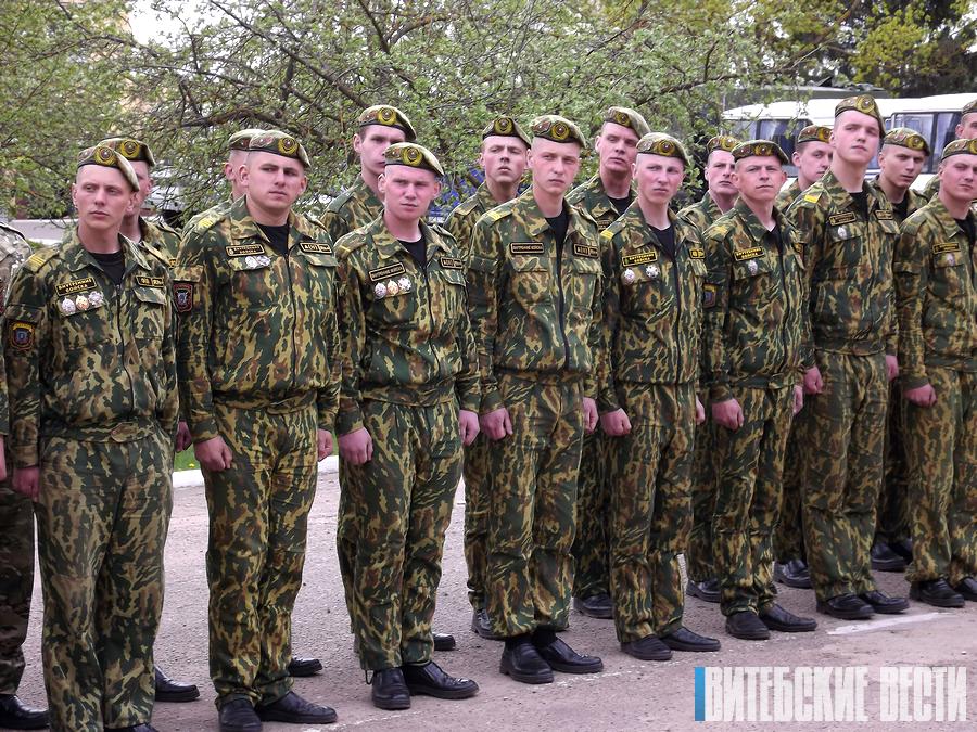 Демобилизация солдат-срочников 7-й отдельной специальной милицейской бригады состоялась в Витебске