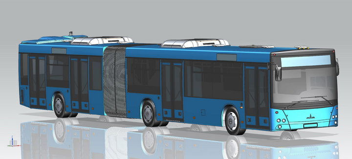 МАЗ выпустил первый городской автобус с толкающим приводом