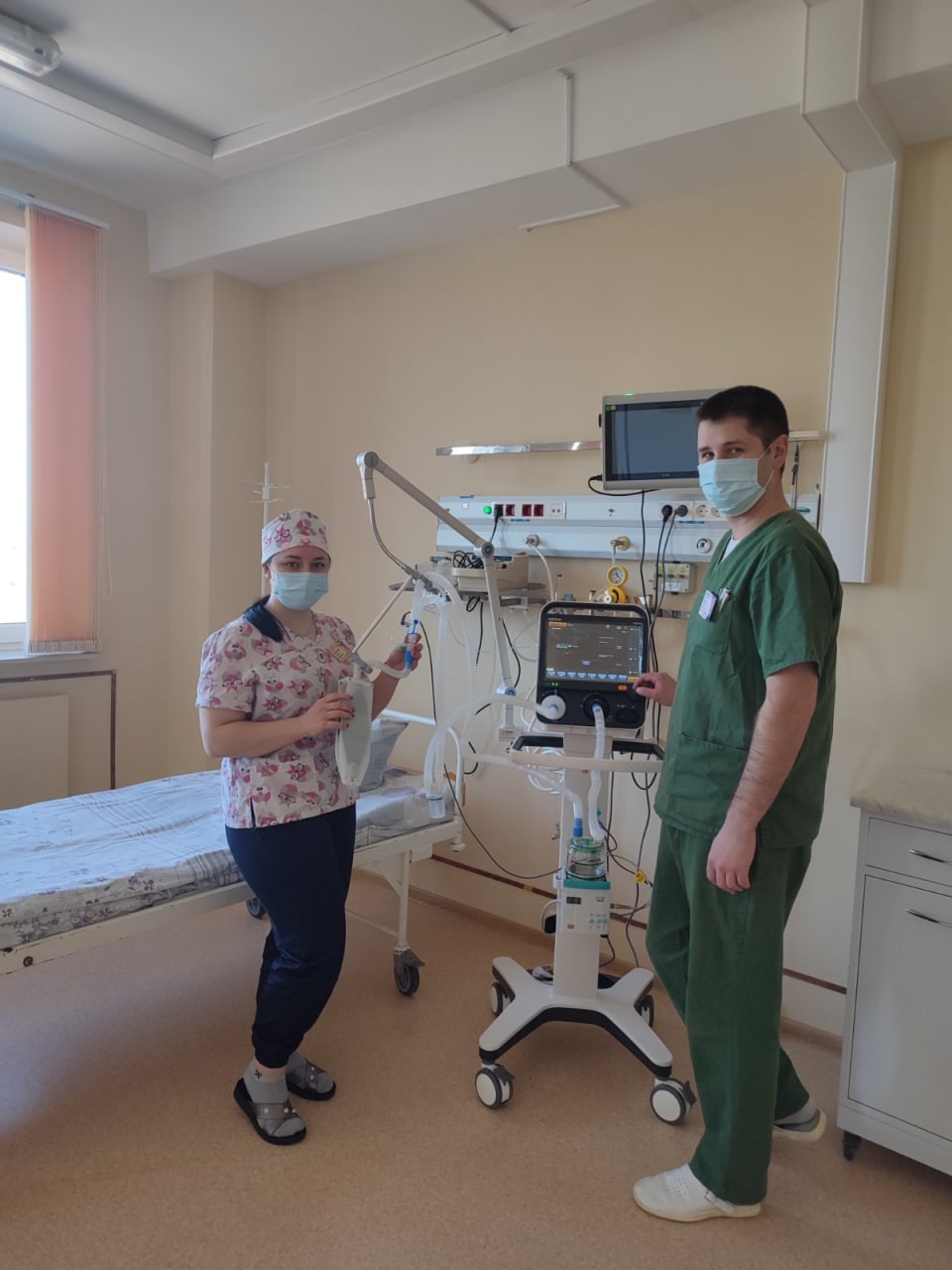 В Миорской ЦРБ введен в эксплуатацию новый аппарат ИВЛ