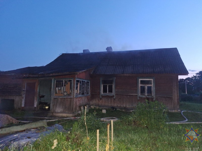 В Сенненском районе при пожаре дома погиб хозяин
