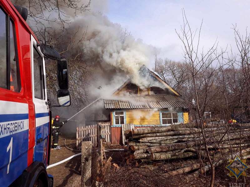 На пожаре в Верхнедвинске погиб пенсионер