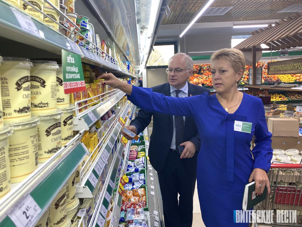 Юрий Деркач провел мониторинг цен и ассортимента товара в магазине «Ника» в Витебске