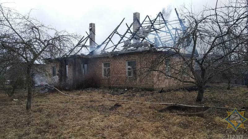 В Браславском районе на пожаре погибла пенсионерка