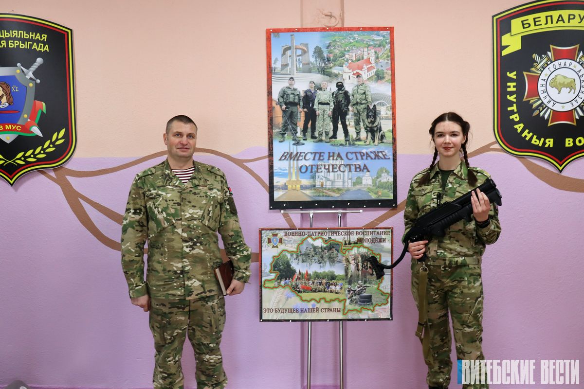 Бойцов военно-патриотического клуба «Витязь» Орши объединяет чувство безграничной преданности Родине