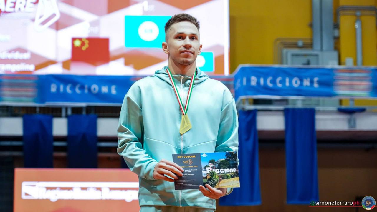 Воспитанник СДЮШОР №1 Витебска выиграл общий зачет Кубка мира по прыжкам на батуте