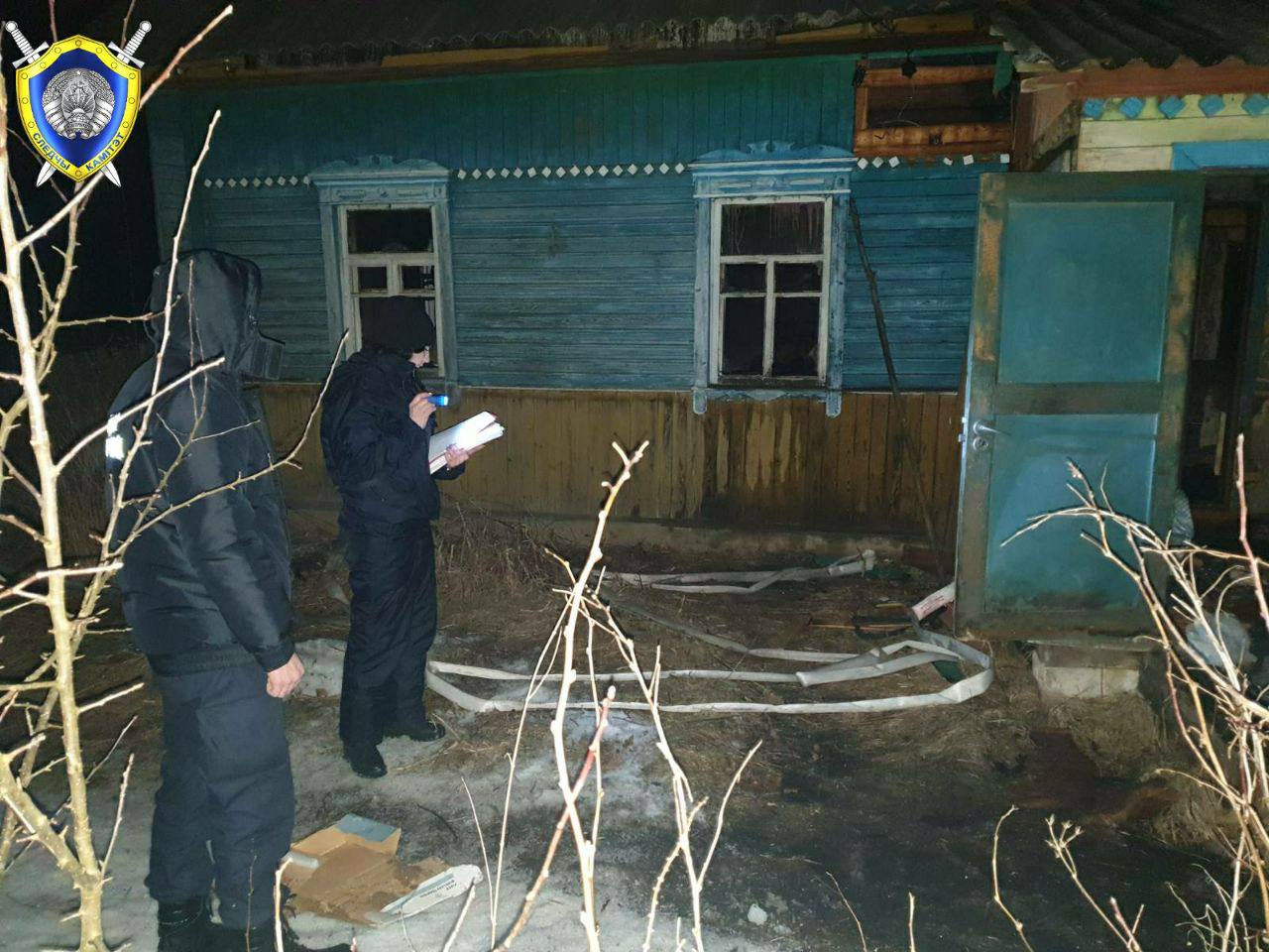 На пожаре в Полоцком районе погибли три человека