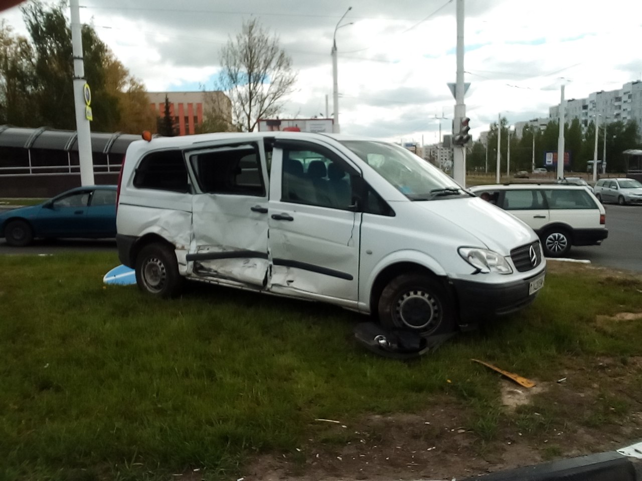 Маршрутка с пассажирами попала в ДТП в Витебске