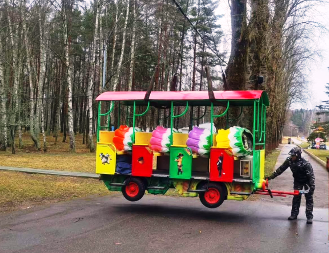 Парк культуры и отдыха Новополоцка приобрел новые аттракционы