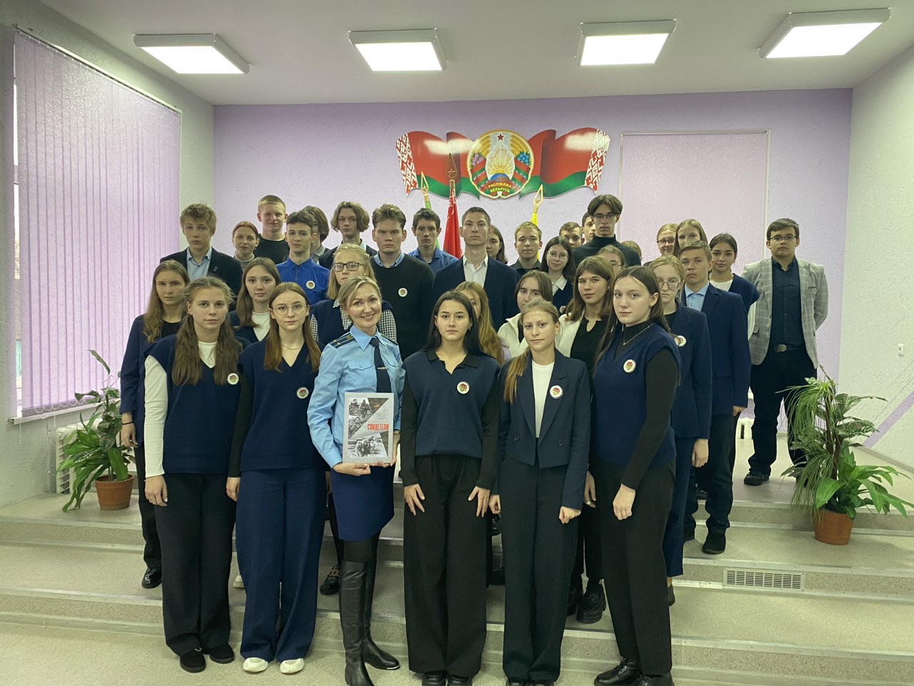 В Россонах представитель прокуратуры Витебской области рассказала школьникам о ходе расследования уголовного дела о геноциде белорусского народа 