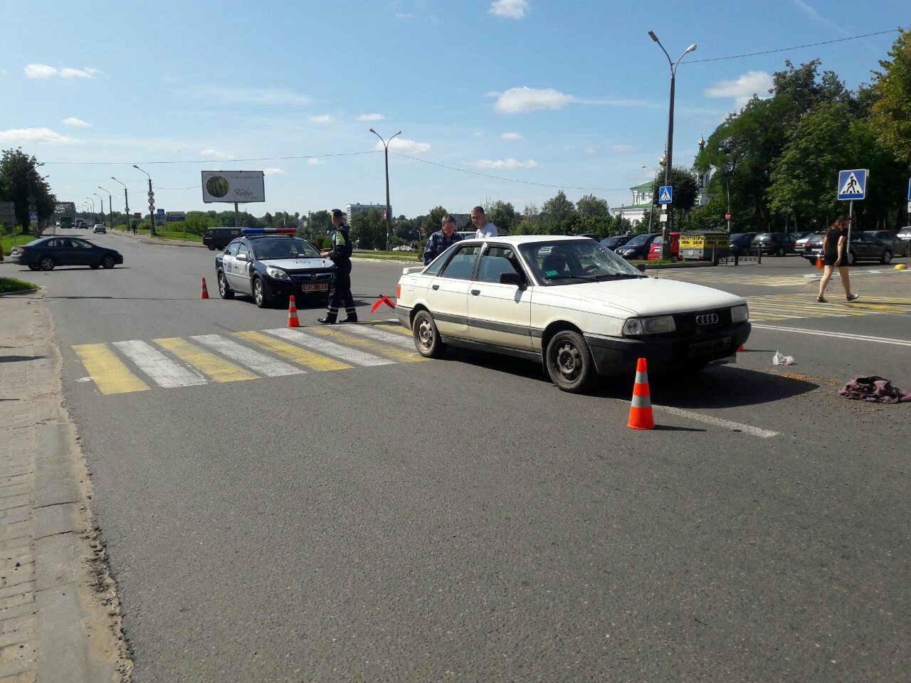 В Полоцке заезжий водитель сбил пешехода