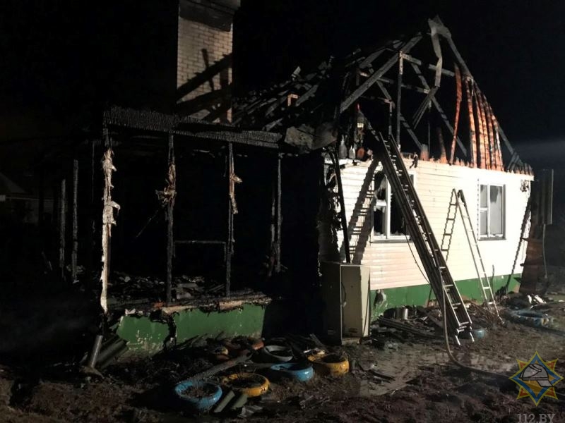 В Ушачском районе на пожаре в собственном доме погиб инвалид