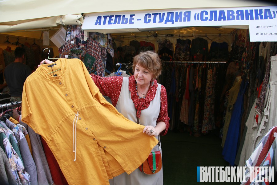 Лучшие товары от малого бизнеса представлены на ярмарке в фестивальном Витебске
