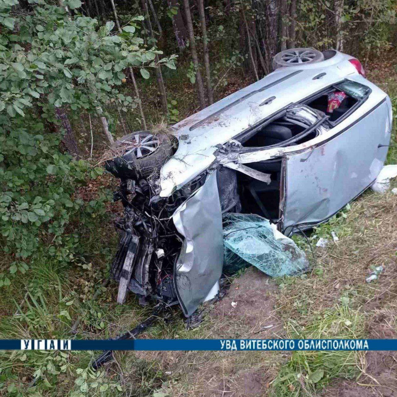 Четыре человека пострадали в автомобильной аварии под Полоцком