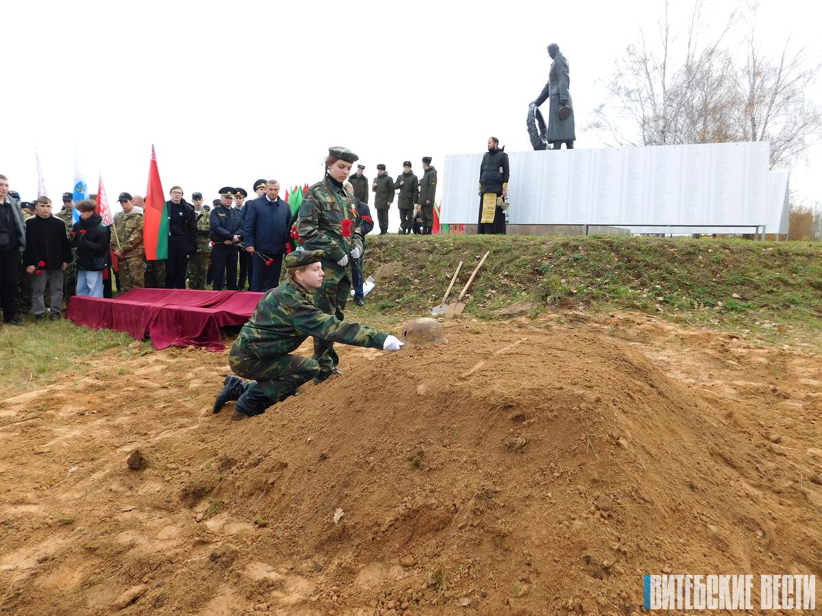 В Дубровенском районе перезахоронили останки 29 военнослужащих Красной армии