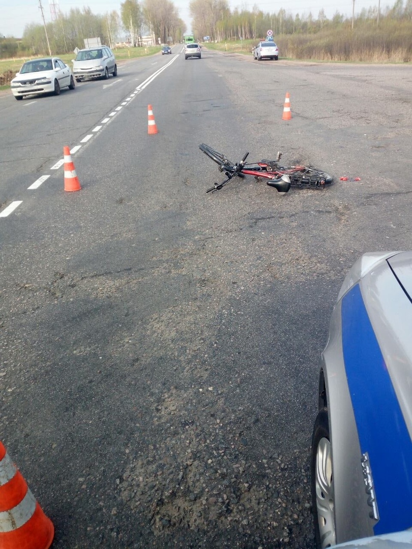 В Полоцком районе иномарка сбила велосипедиста