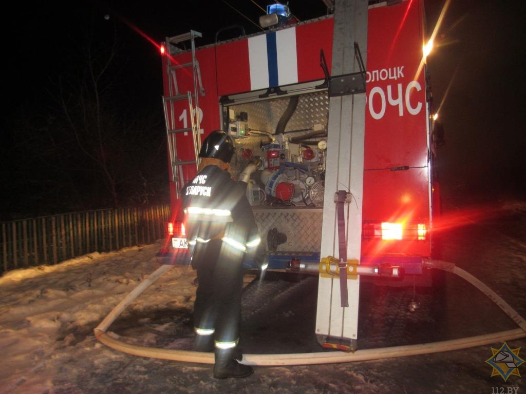 Под Полоцком горел частный дом