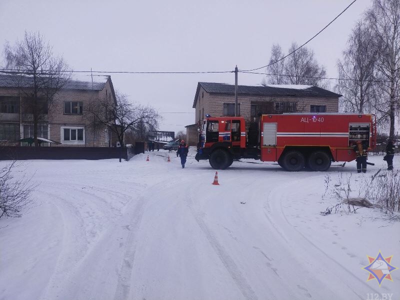 На пожаре в Чашникском районе спасен мужчина