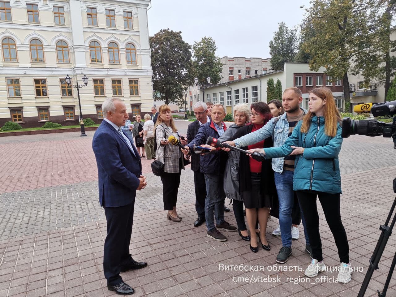 ФОТОФАКТ: Глава Витебской области Николай Шерстнёв встречается с журналистами республиканских и региональных медиа