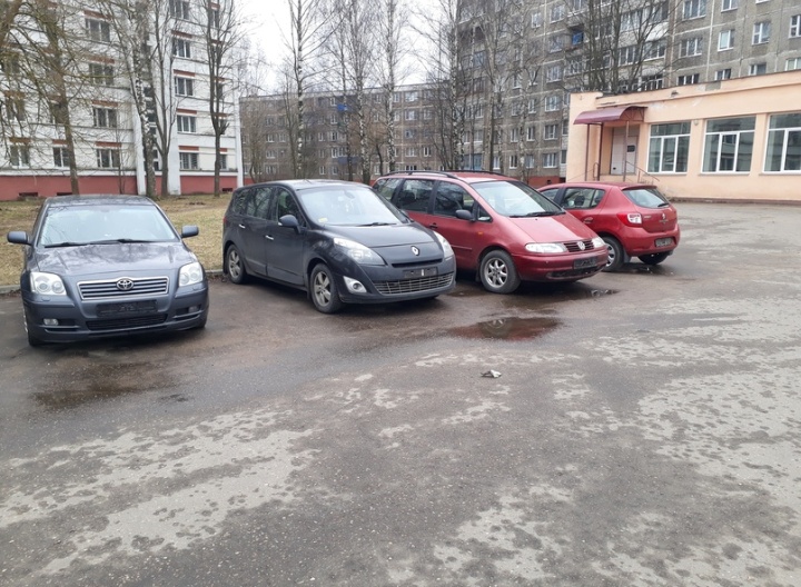 В Полоцке за ночь сняли номера с пяти автомобилей