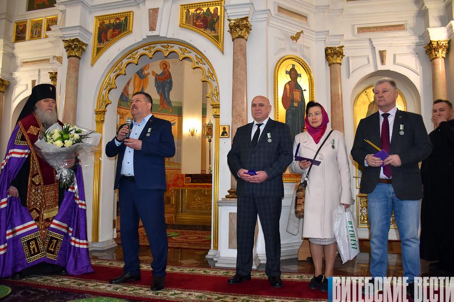 В Свято-Успенском кафедральном соборе Витебска прошло пасхальное богослужение