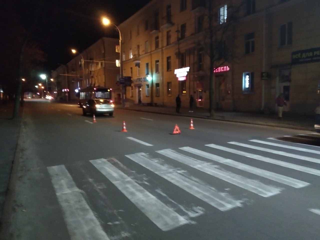 В Витебске на зебре иномарка сбила женщину