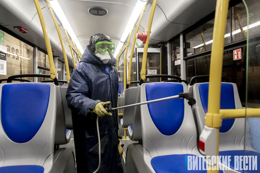 Какие профилактические меры принимаются в общественном транспорте Витебска для минимизации распространения COVID-19
