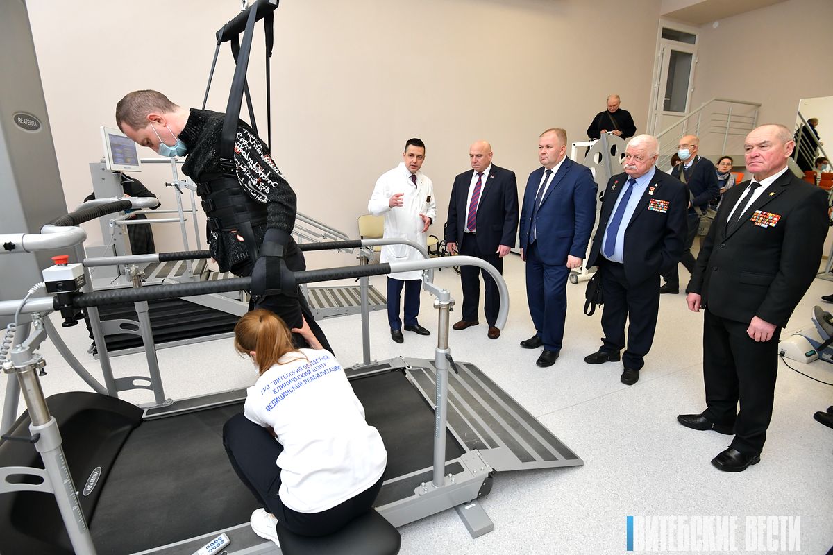 Два новых кабинета открыли в Витебском областном клиническом центре медицинской реабилитации для инвалидов и ветеранов боевых действий на территории других государств.